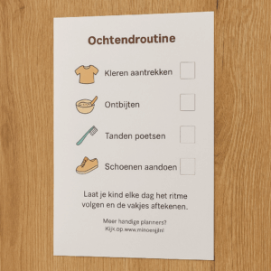 Ochtendroutine Planner (Gratis Download)